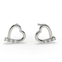 Prong Setting Round Diamond Designer Stud Earrings