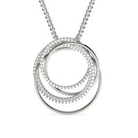 Prong Setting Round Diamond Designer Pendant