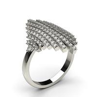 Prong Setting Round Diamond Fashion Ring