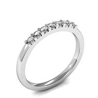 Prong Setting Plain Seven Stone Ring