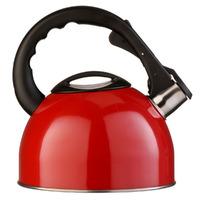 premier housewares 25 litre whistling kettle in red