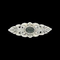 preseli bluestone brooch pierced design sterling silver