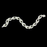 Preseli Collection Bracelet Framed Marquise link Silver