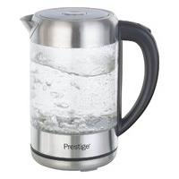 prestige kettle glassbrushed stainless steel