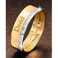 Precious Sentiments Gold Gents Band Ring