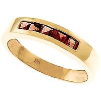 Princess Cut Garnet Ring 0.6ctw in 9ct Gold