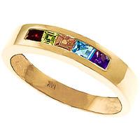 Princess Cut Gemstone Ring 0.6ctw in 9ct Gold