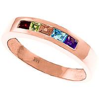 princess cut gemstone ring 06ctw in 9ct rose gold