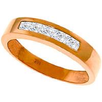 Princess Cut White Topaz Ring 0.6ctw in 9ct Rose Gold