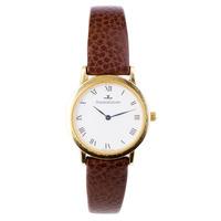 pre owned jaeger le coultre ladies 18ct gold strap watch 4118016