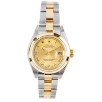 pre owned rolex ladies oyster perpetual datejust two colour watch 1791 ...