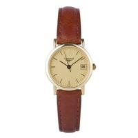 pre owned longines ladies 18ct gold watch 4181860