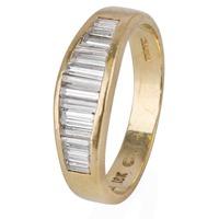 pre owned 18ct yellow gold diamond band ring 4332940