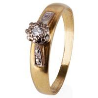 pre owned 18ct yellow gold diamond ring 4111071