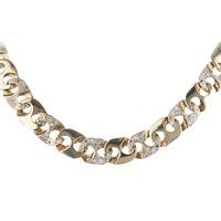 Pre-Owned 9ct Yellow Gold Cubic Zirconia Set Necklace 4103190