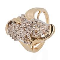 Pre-Owned 14ct Yellow Gold Diamond Cluster Ring 4332868