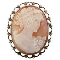 Pre-Owned Gold Cameo Brooch 4113102