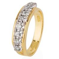 Pre-Owned 18ct Yellow Gold Diamond Half Eternity Ring 4111284