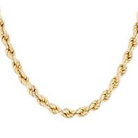 Pre-Owned 9ct Yellow Gold Rope Chain Necklace 4103212