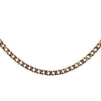 pre owned 9ct yellow gold flat curb chain necklace 4102119