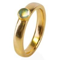 Pre-Owned 14ct Yellow Gold Moonstone Band Ring 4309078