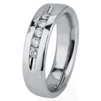 Pre-Owned 14ct White Gold Five Stone Diamond Band Ring 4328003