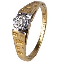 pre owned 18ct yellow gold diamond solitiare ring 4145653