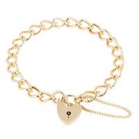 Pre-Owned 9ct Yellow Gold Curb Chain Bracelet 4128986