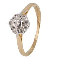 Pre-Owned 18ct Yellow Gold Diamond Cluster Ring 4145816