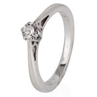 Pre-Owned 18ct White Gold Diamond Solitaire Ring 4185610
