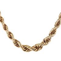 Pre-Owned 9ct Yellow Gold Graduated Rope Chain Necklace 4103171