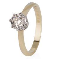 Pre-Owned 18ct Yellow Gold Diamond Solitaire Ring 4111211