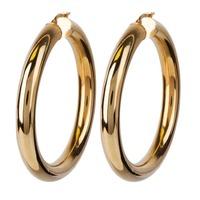 Pre-Owned 9ct Yellow Gold Round Hoop Earrings 4165207
