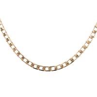 Pre-Owned 9ct Yellow Gold Square Curb Chain Necklace 4103158