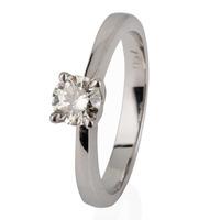 Pre-Owned 18ct White Gold Diamond Solitaire Ring 4112191