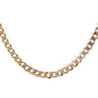 pre owned 9ct yellow gold flat curb chain necklace 4103146