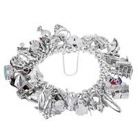 Pre-Owned Silver Traditional Charm Bracelet 4155761