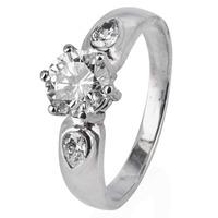 pre owned white gold diamond solitaire ring 4148986