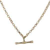 Pre-Owned 9ct Yellow Gold T Bar Belcher Chain Necklace 4102117