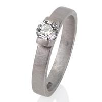 pre owned platinum single stone diamond ring 4148400