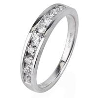 Pre-Owned 14ct White Gold Diamond Half Eternity Ring 4332719