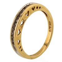 pre owned 9ct yellow gold channel set diamond half eternity ring 43110 ...