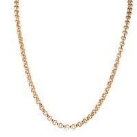 pre owned 9ct yellow gold solid belcher chain necklace 4103219