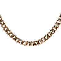 pre owned 9ct yellow gold flat curb chain necklace 4103173