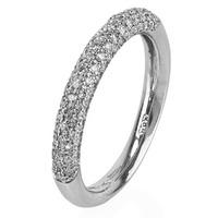 Pre-Owned 18ct White Gold Half Eternity Ring 4112152