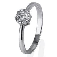 Pre-Owned 14ct White Gold Diamond Seven Stone Cluster Ring 4329338