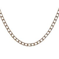 Pre-Owned 9ct Yellow Gold Flat Curb Chain Necklace 4102019