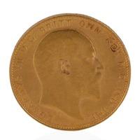 Pre-Owned 22ct Yellow Gold 1907 Full Sovereign Coin 4170829