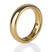 Pre-Owned 22ct Yellow Gold Plain Band Ring 4187394