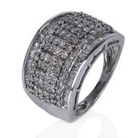 Pre-Owned Platinum Baguette Cut Diamond Ring 4332239